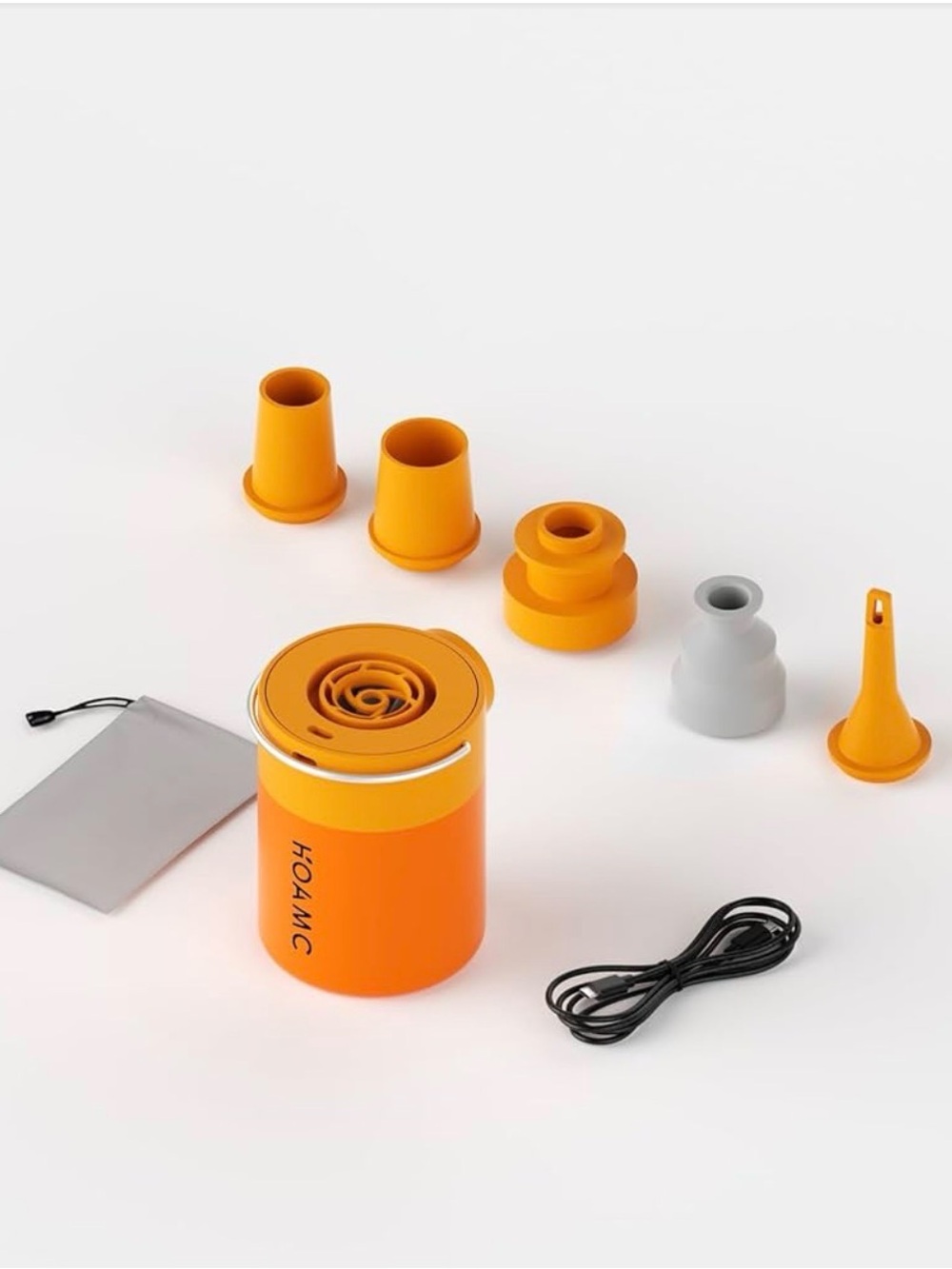 HOAMC Portable Air Pump with Nozzle Set